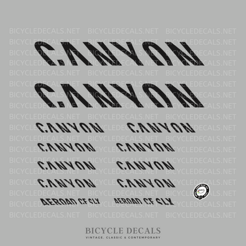 Canyon Bicycle Decals / Stickers