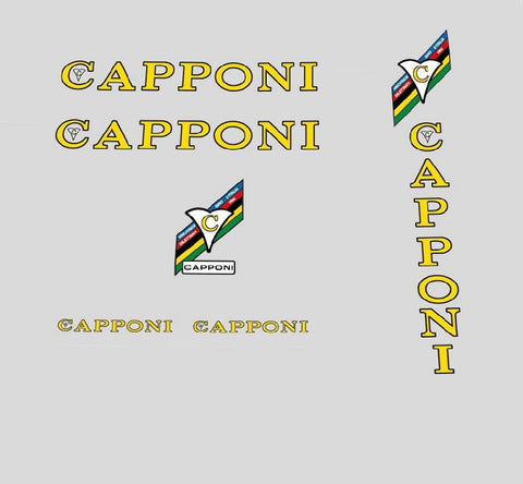 Capponi Bicycle Decals / Stickers