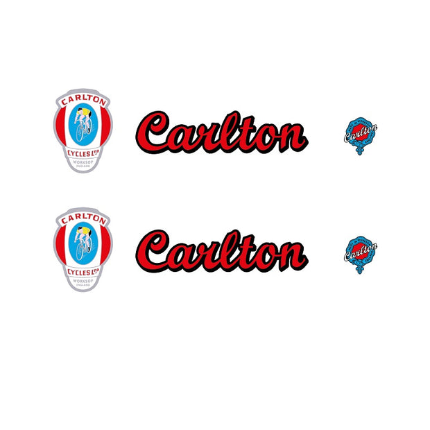 Carlton Set 110-Bicycle Decals