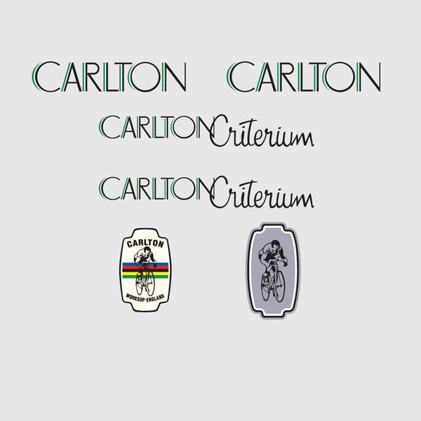 Carlton Criterium Bicycle Decal Set