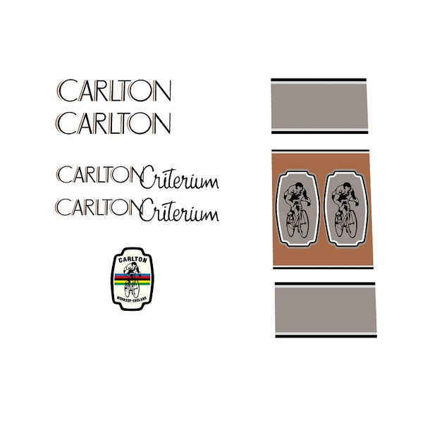 Carlton Set 42-Bicycle Decals