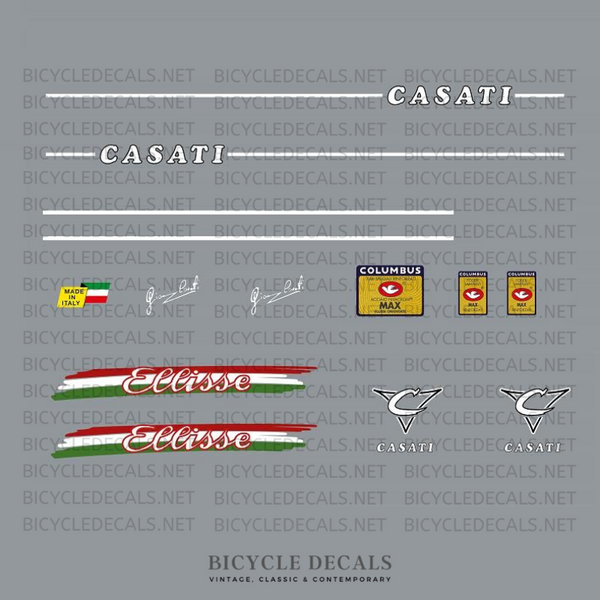 Casati Bicycle Decals - White
