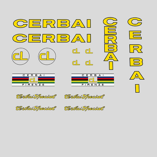 Cerbai Set 100-Bicycle Decals