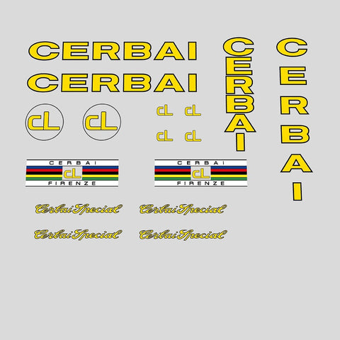 Cerbai Bicycle Decals / Stickers