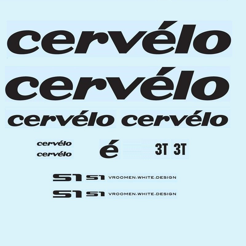 Cervelo S1 Decals - Black
