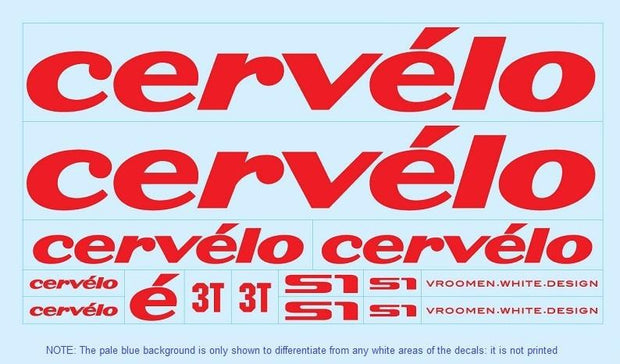 Cervelo SET 3-Bicycle Decals