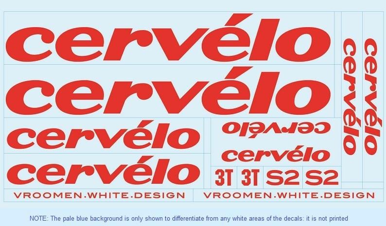 Cervelo SET 0006 Bicycle Decals