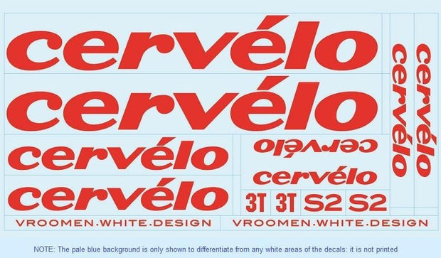 Cervelo SET 6-Bicycle Decals