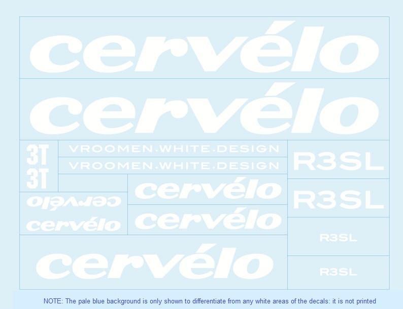 Cervelo SET 8-Bicycle Decals