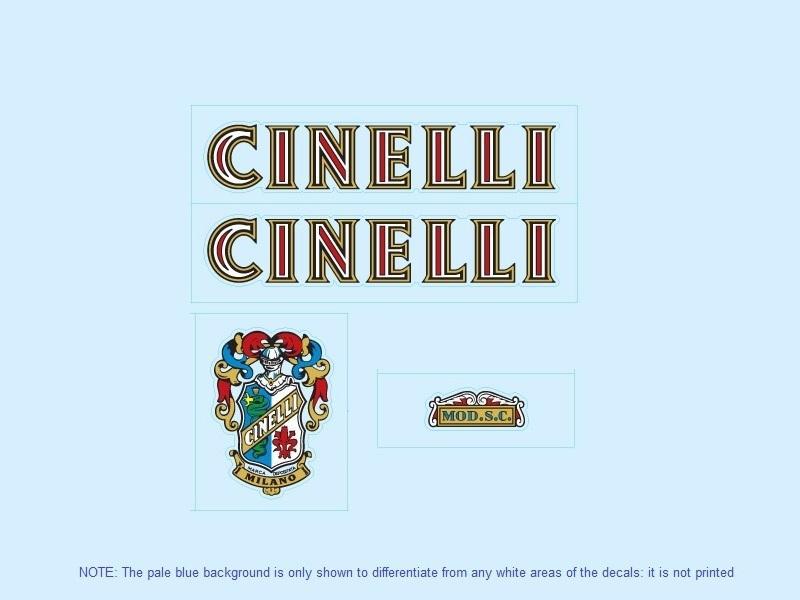 Cinelli_SET_3-Bicycle Decals