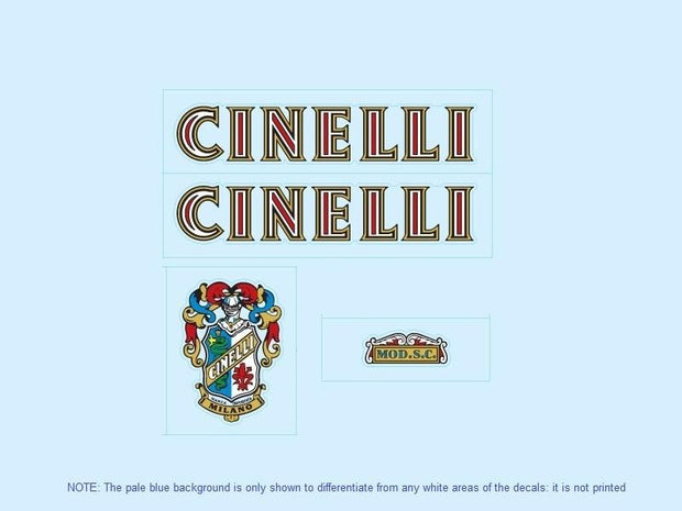 Cinelli_SET_3-Bicycle Decals