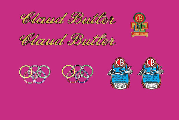 Claud Butler SET 14-Bicycle Decals
