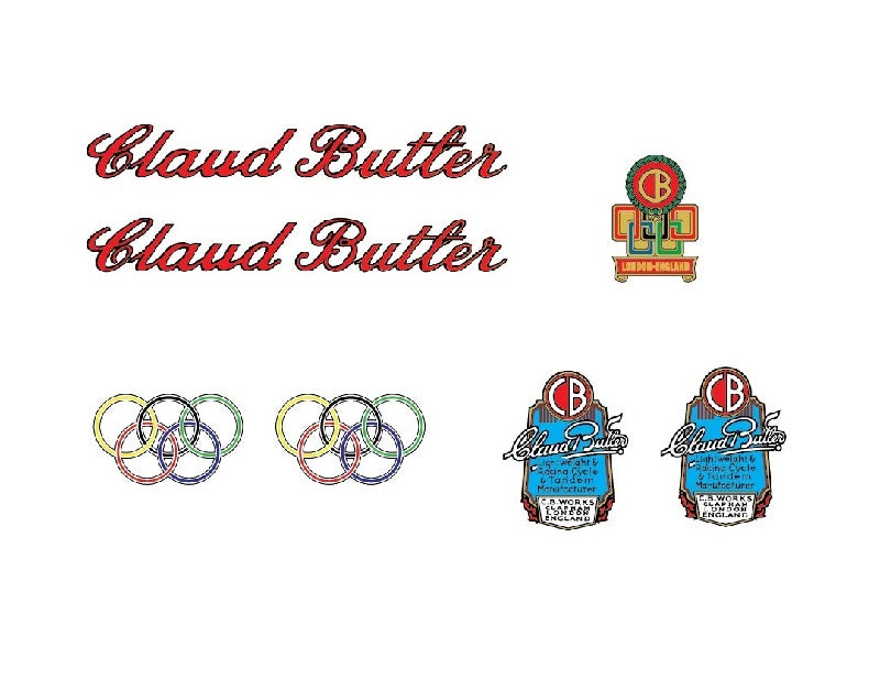 Claud Butler SET 15-Bicycle Decals
