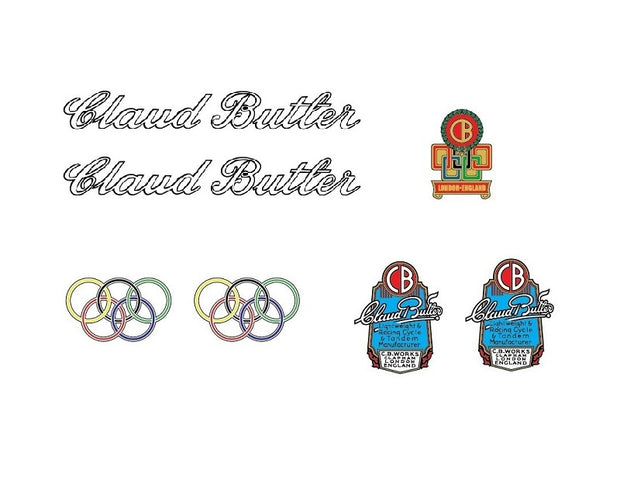 Claud Butler SET 16-Bicycle Decals
