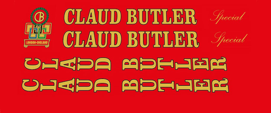 Claud Butler SET 9-Bicycle Decals