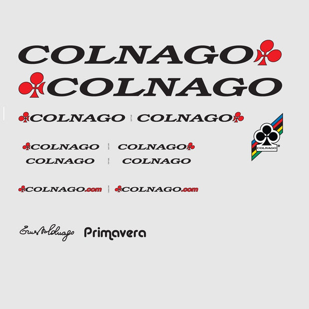 Colnago Primavera Decals - Black