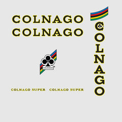 Colnago Super Decals, Black/Yellow