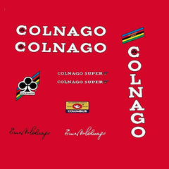 Colnago Super Decals - White lettering with Black outline