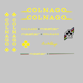 Colnago Master Decals Yellow with White Outline