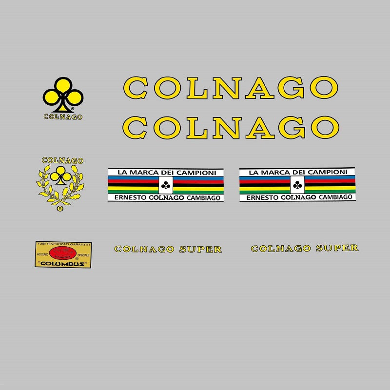 Colnago Set 730 1973 Super Bicycle Decals