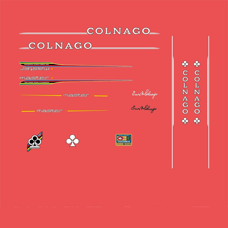 Colnago Master Bicycle Decals