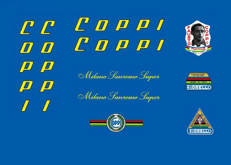 Coppi SET 20-Bicycle Decals