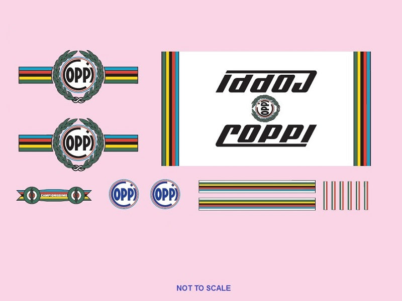 Fausto Coppi Bicycle Decals / Stickers | Bicycle Decals
