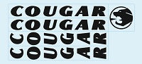 Cougar  Bicycle Decals / Stickers