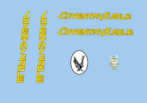 Coventry Eagle Bicycle Transfers / Decals
