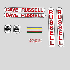 Dave Russell 20-Bicycle Decals
