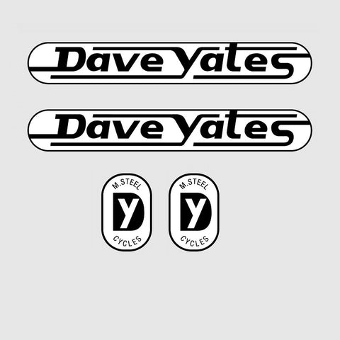 Dave Yates Bicycle Decals / Stickers