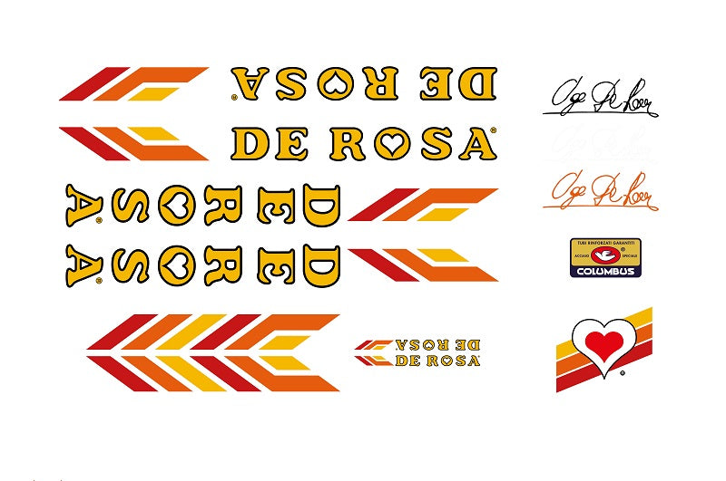 De Rosa Set 140-Bicycle Decals