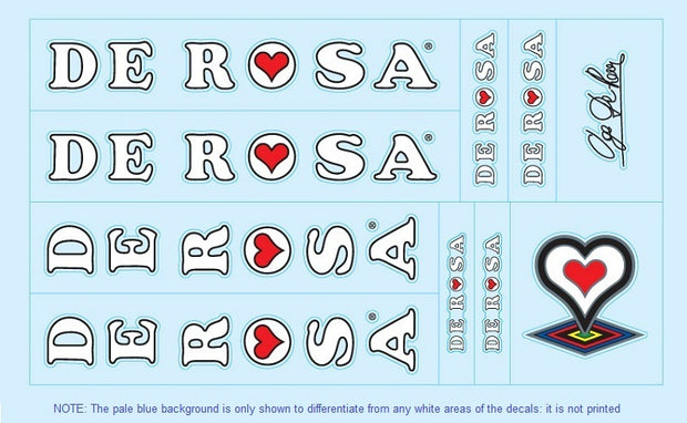 De Rosa Set 2-Bicycle Decals