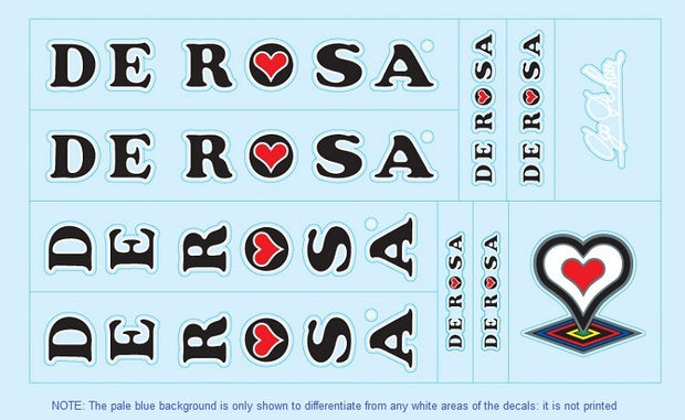 De Rosa Set 3-Bicycle Decals