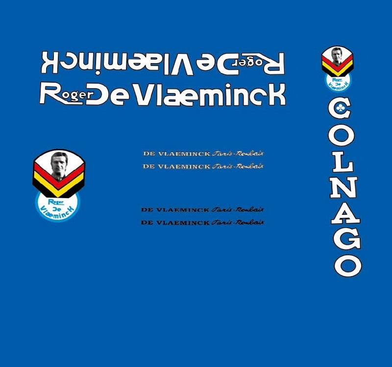 Roger de Vlaeminck Colnago Bicycle Decals