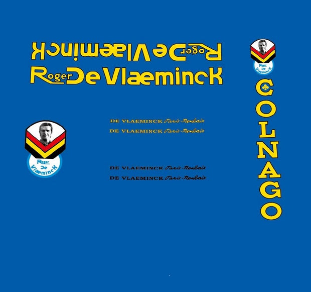 Roger de Vlaeminck Colnago Bicycle Decals