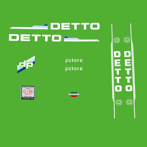Detto Pietro Bicycle Decals / Stickers