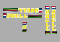 Duell Bicycle Decals / Stickers