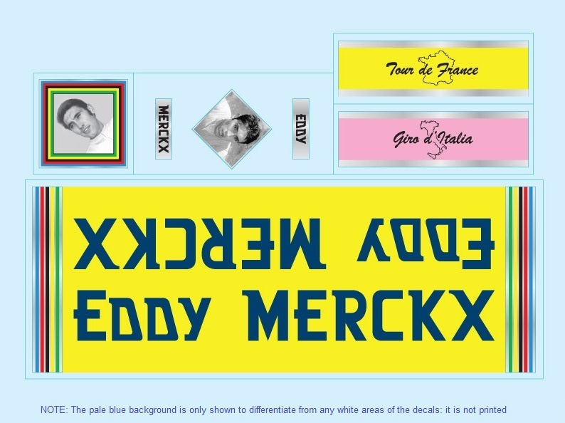 Eddy Merckx Set 10-Bicycle Decals