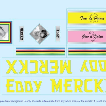 Eddy Merckx SET 4-Bicycle Decals