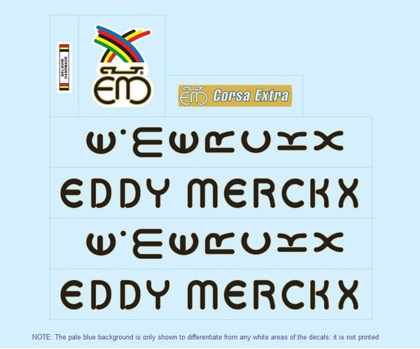 Eddy Merckx SET 5-Bicycle Decals