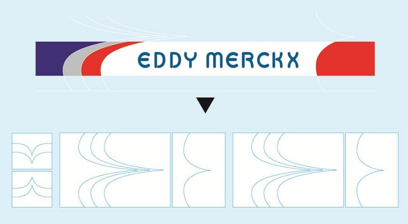 Eddy Merckx SET 500 Mask-Bicycle Decals