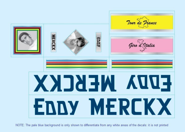 Eddy Merckx SET 8-Bicycle Decals