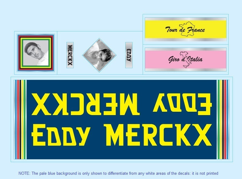 Eddy Merckx SET 9-Bicycle Decals