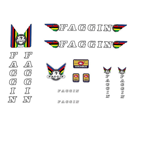 Faggin Bicycle Decals / Stickers