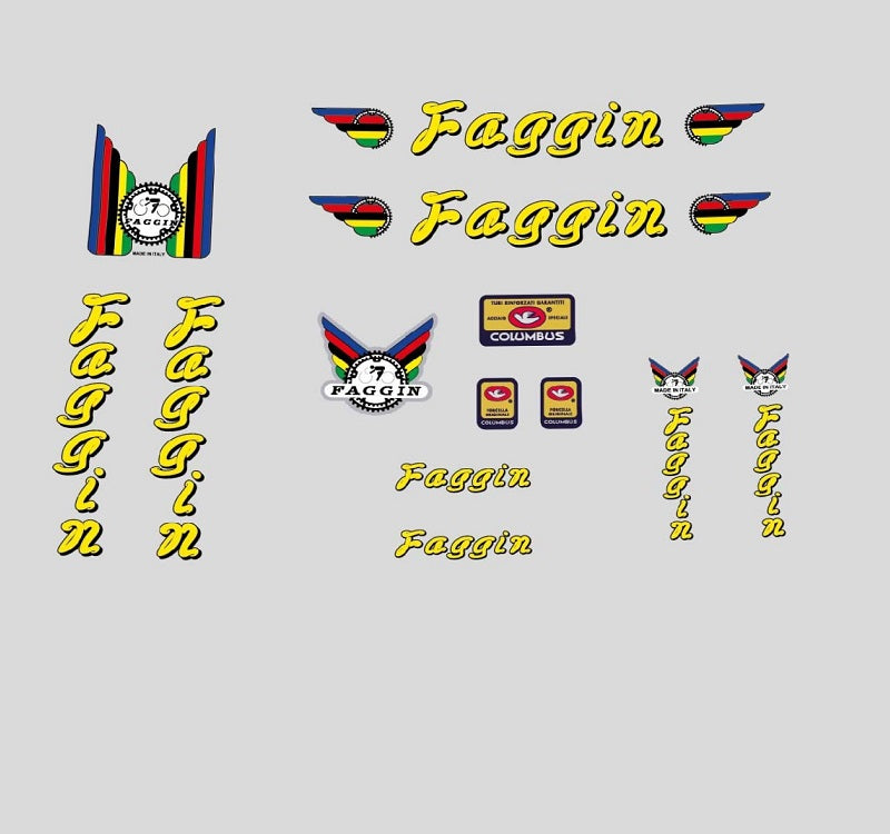 Faggin Set 200-Bicycle Decals