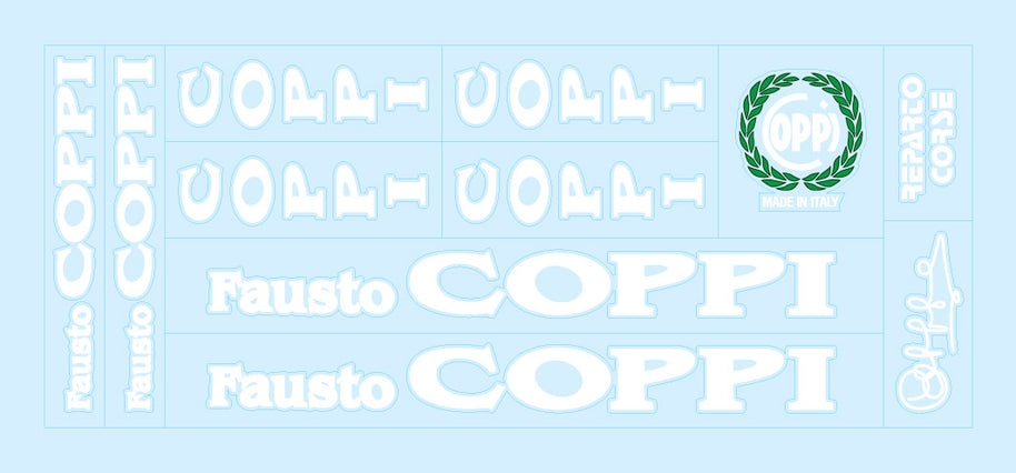 Coppi SET 1-Bicycle Decals