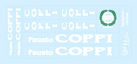 Fausto Coppi Bicycle Decals / Stickers
