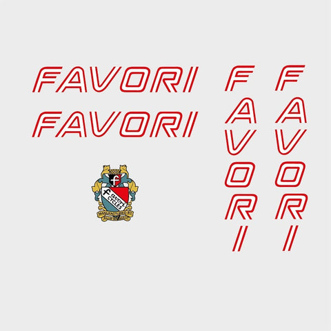 Favori Bicycle Transfers / Decals / Stickers