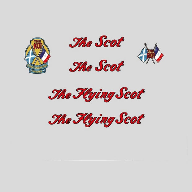 Adesivi Per Telaio Bicicletta The Flying Scot – Decalcomanie N.02 – Universali - Foto 1
